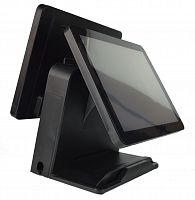 Сенсорный POS Терминал OKPOS 15 Black со вторым экраном (Intel Core i5-2410M (1.70 GHz), 8GB DDR3, SSD 128 Gb)