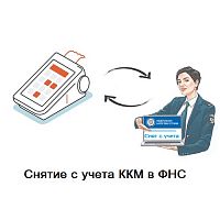 Снятие с учета онлайн-кассы (с ЭЦП)