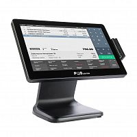 Сенсорный моноблок POSCenter POS90NS Pro (15.6", PCAP, N100, RAM 8Gb, SSD M2 128Gb, 90W, MSR) без ОС